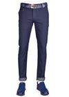 Navy Twill Stretch Slim Fit Pants