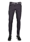 Black Stripe Tech Stretch Fit Pants