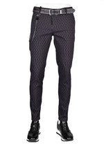 Black Stripe Tech Stretch Fit Pants