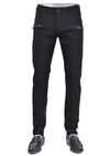 Black "Two Zippered Pocket" Jeans