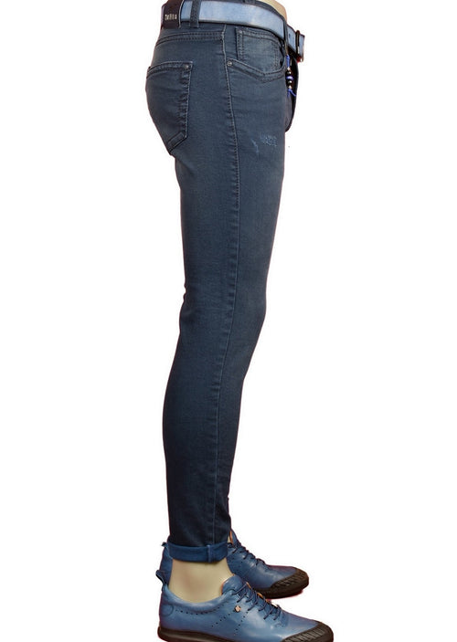 Blue Slim Straight Fit Jeans