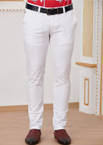 White Side Pocket Zipper Tech Pants