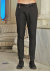 Dark Gray Side Pocket Studded Pants