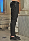 Dark Gray Side Pocket Studded Pants