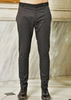 Gray Stripe Stretch Slim Fit Pants