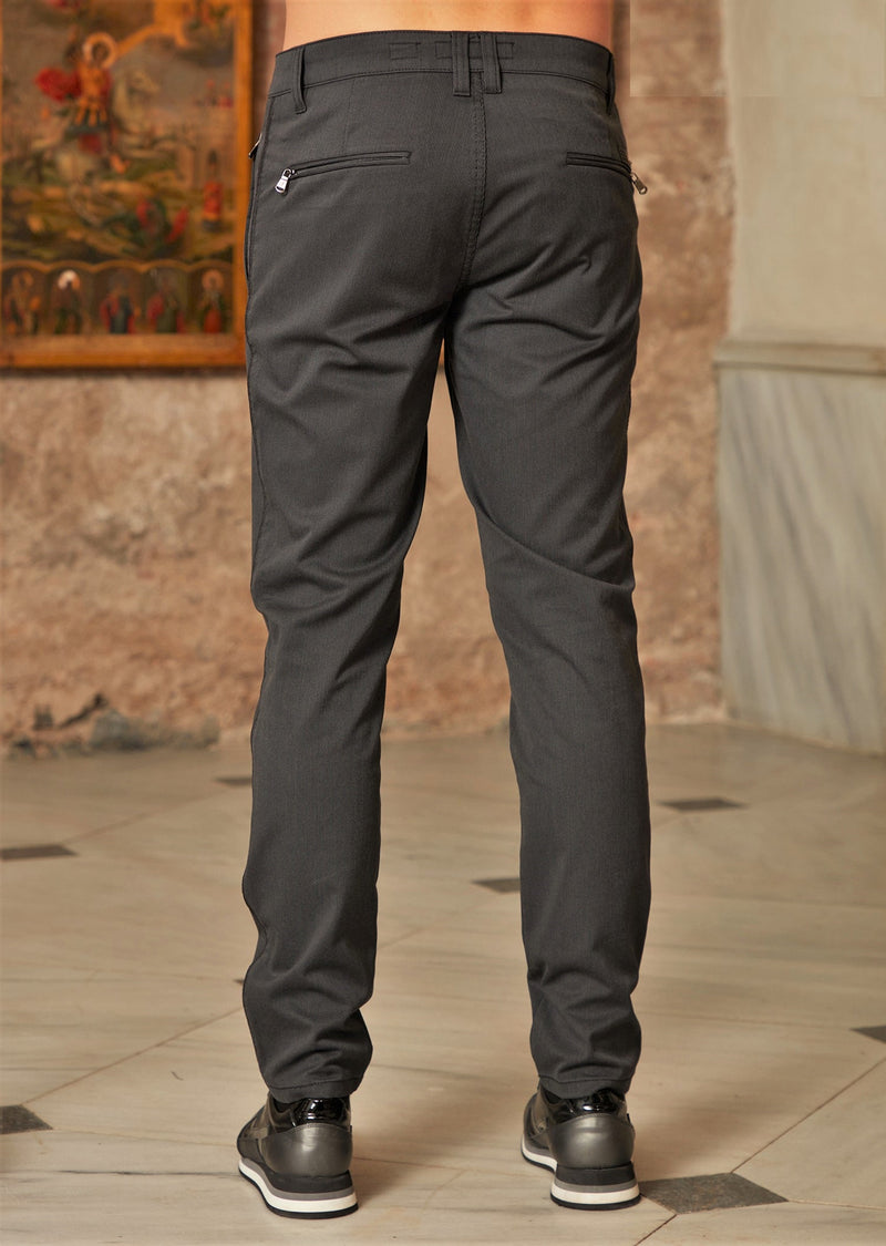 Gray Side Zipper Travel Pants – MONDO Menswear