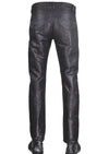 Black Zipper Waxed Pants