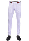 White Red Green Ribbon Stretch Pants