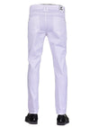 White Red Green Ribbon Stretch Pants