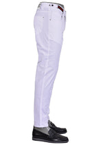 White Red Green Ribbon Stretch Pants