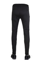 Black Silver Buckle Zipper Pants