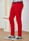 Red Luxe Slim Fit Jeans
