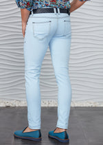 Baby Blue Luxe Slim Fit Jeans