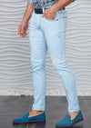 Baby Blue Luxe Slim Fit Jeans