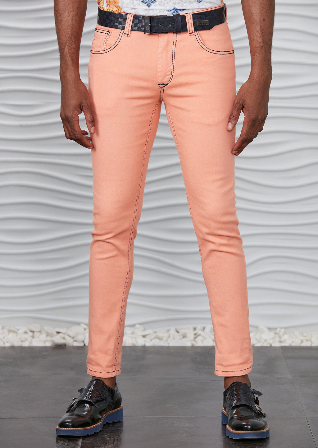 Cargo Jogger - Orange Bronx | Streetwear jeans for men