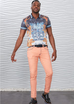 Orange Luxe Slim Fit Jeans