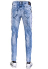 Blue Side Zipper Detailed Jeans
