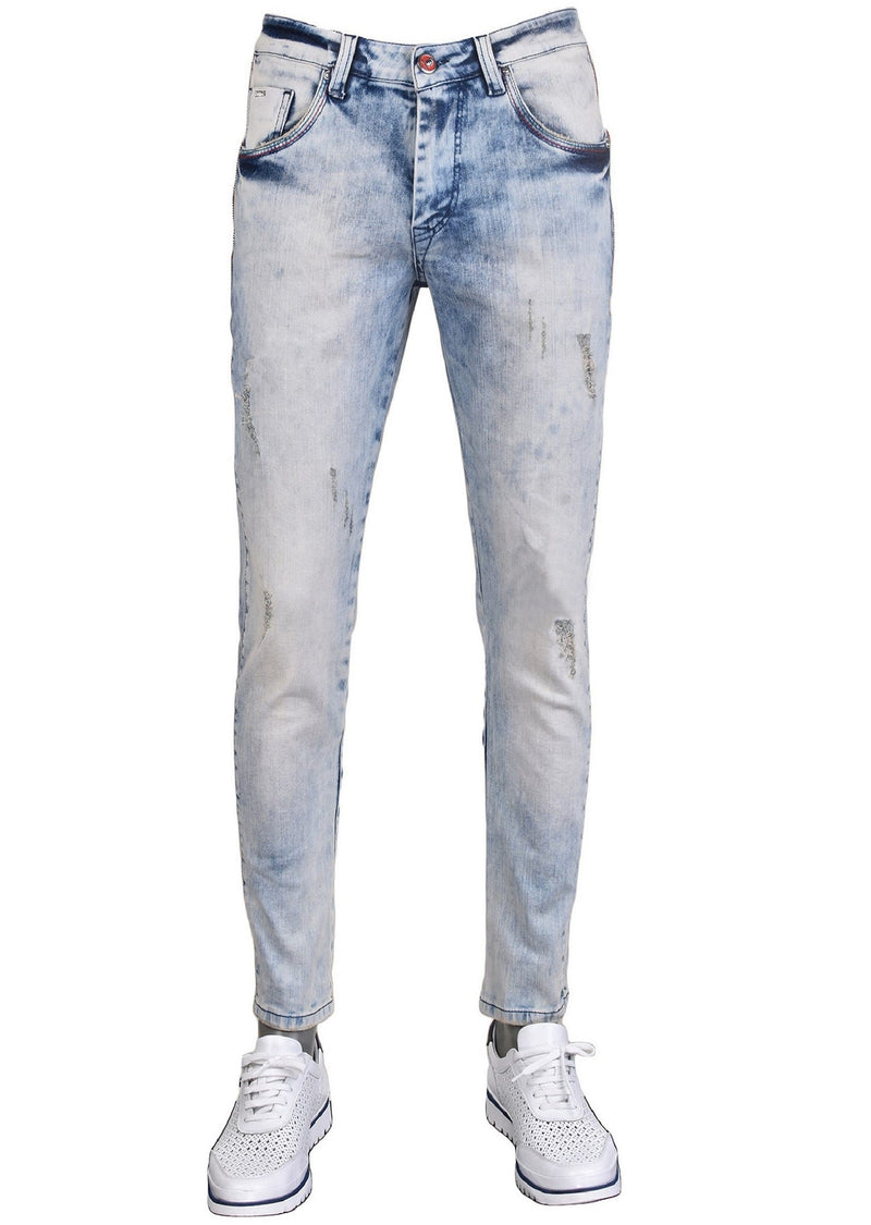 Side zip jeans - Gem