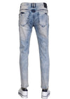 Blue Colored Side Zipper Jeans
