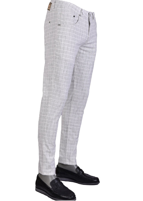 Gray "Daydream" Plaid Pants