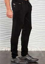 Black Side Pocket Double Knit Pants