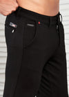 Black Side Pocket Double Knit Pants