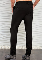 Black Side Pocket Double Knit Pants