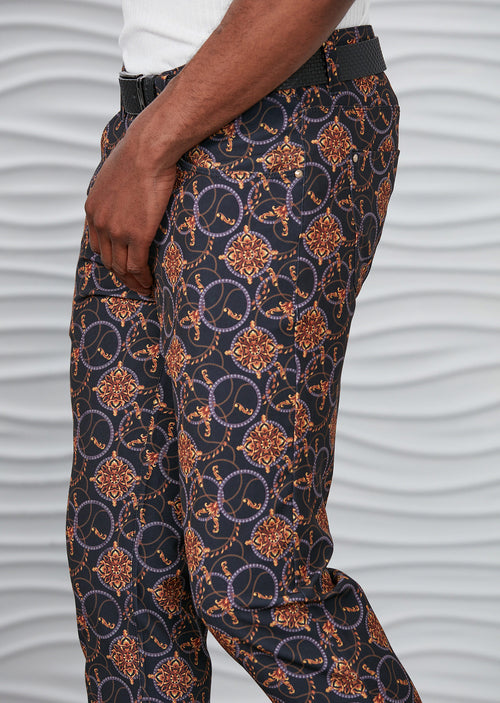 Black Gold "Mirage" Print Pants