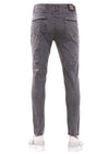 Gray Mesh Detailed Pants