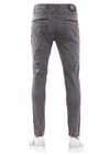 Gray Mesh Detailed Pants
