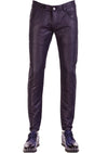 Navy D-Loop Ring Waxed Pants