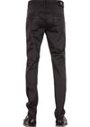 Black Triple D-Buckle Tech Pants