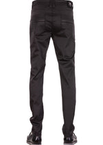 Black Triple D-Buckle Tech Pants