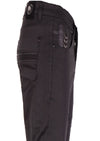 Black Triple D-Buckle Tech Pants