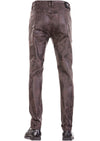 Brown Distressed Texture Pants