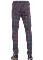 Navy "Nyc" Plaid Stretch Pants