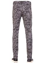 Gray Baroque Detailed Knit Pants