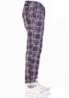 Navy "Jackson" Plaid Stretch Pants