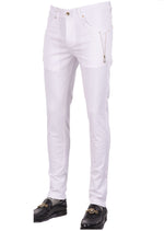 White Gold Sid "V-Zipper" Pants