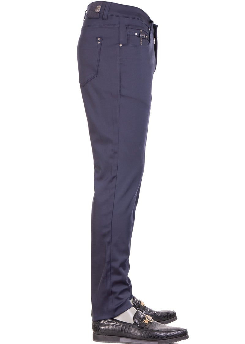Navy "The Buckle" Tech Pants