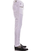 White Silver "Pocket" Studded Pants