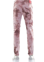 Burgundy Tie Dye Stretchy Pants