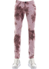 Burgundy Tie Dye Stretchy Pants