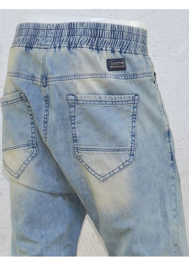 Moto Jogger Light Wash Jeans