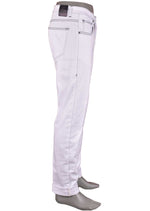 White Washed Stretch Slim Fit Jeans