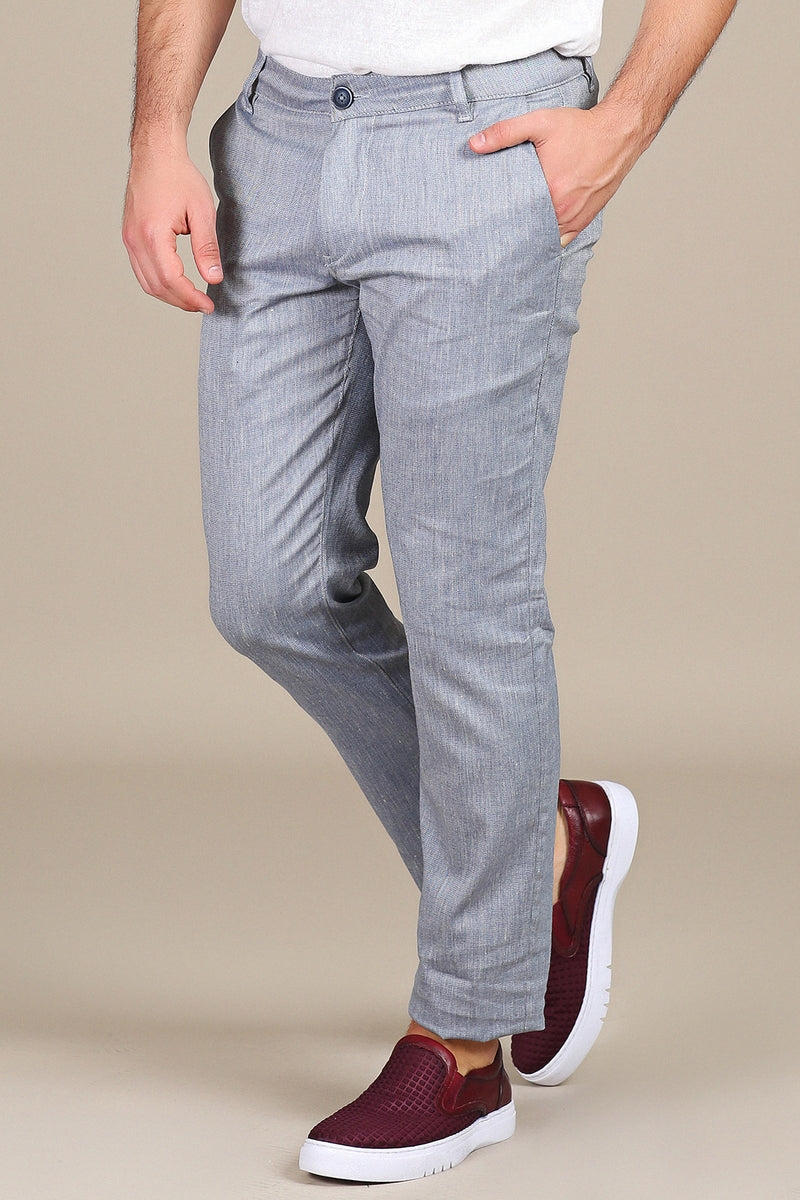 Light Blue Stretch Pants