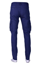 Navy Tapered Slim Fit Cargo Pants