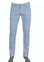 Blue Biker Twill Stretch Slim Pants