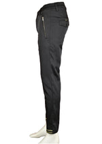 Black Gold Ribbon Stretchy Pants