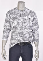 Light Gray "Degraded Circle" Sweater